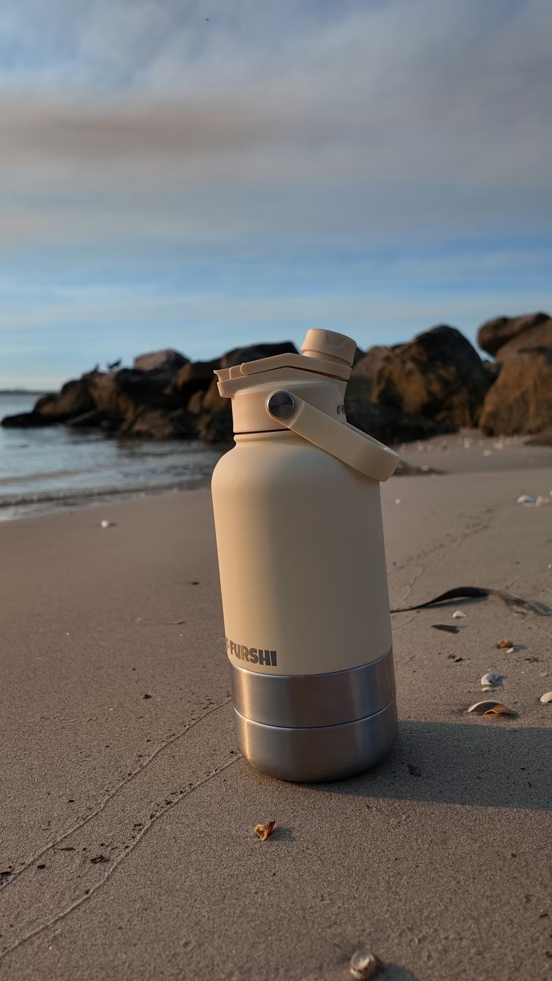 Name engraving on a Furshi bottle