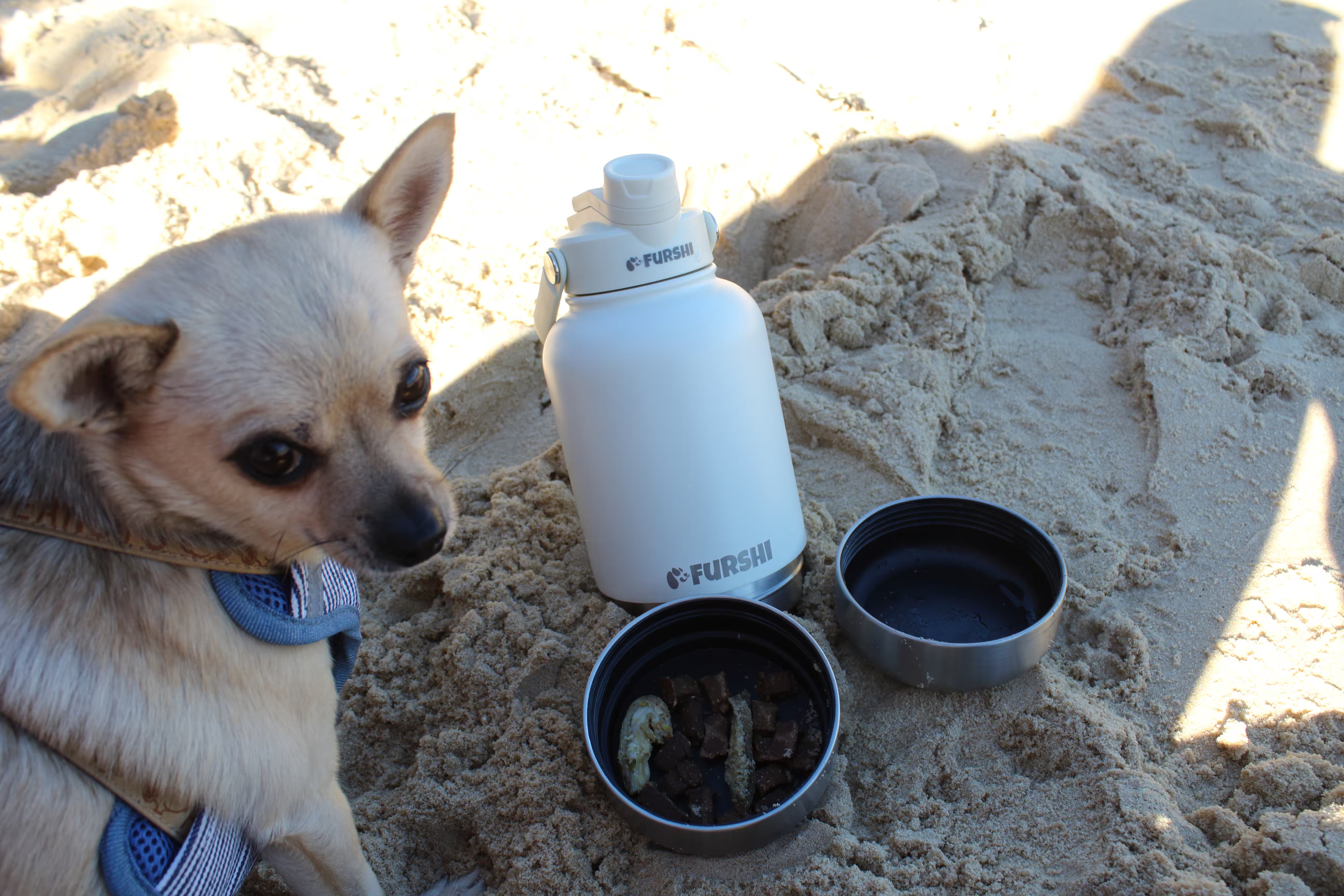 Furshi bottle and its two detachable bowls